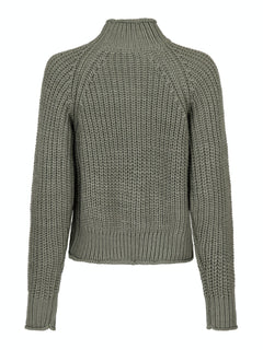 Dolce Knit Blouse - Smoke Green