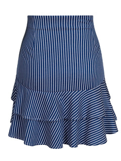 Kacie Stripe Skirt - Blue