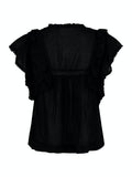 Jayla S Voile Top - Black
