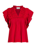 Jayla S Voile Top - Red