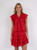 Jayla S Voile Top - Red