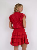 Jayla S Voile Top - Red