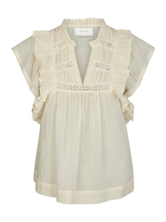 Jayla S Voile Top - Light Yellow