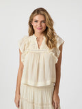 Jayla S Voile Top - Light Yellow