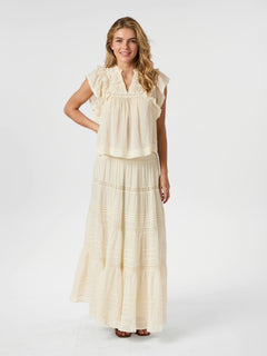 Jayla S Voile Top - Light Yellow