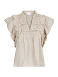 Jayla S Voile Top - Sand