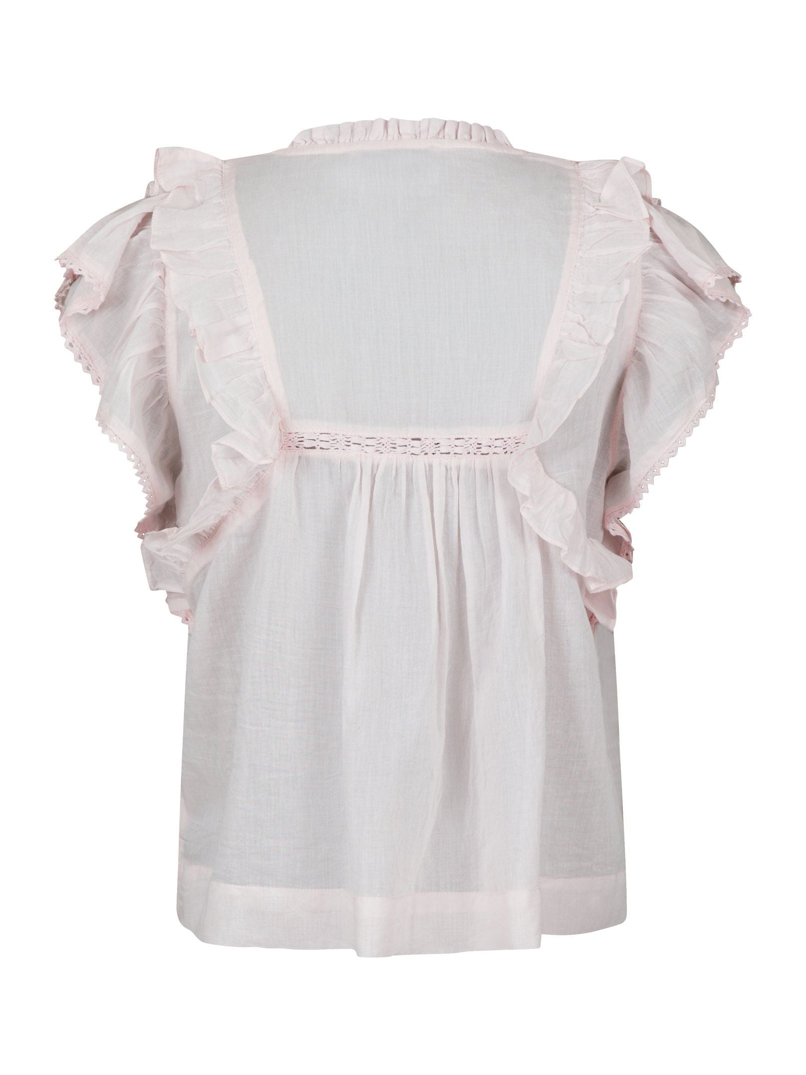 Jayla S Voile Top - Light Pink