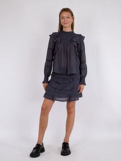Sarna S Voile Blouse - Dark Grey