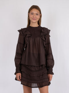 Sarna S Voile Blouse - Mocca
