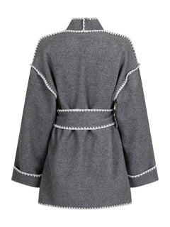 Frenchie Wool Jacket - Dark Grey Melange