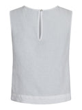 Svetlana Linen Top - White