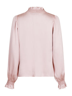 Brielle Satin Blouse - Powder