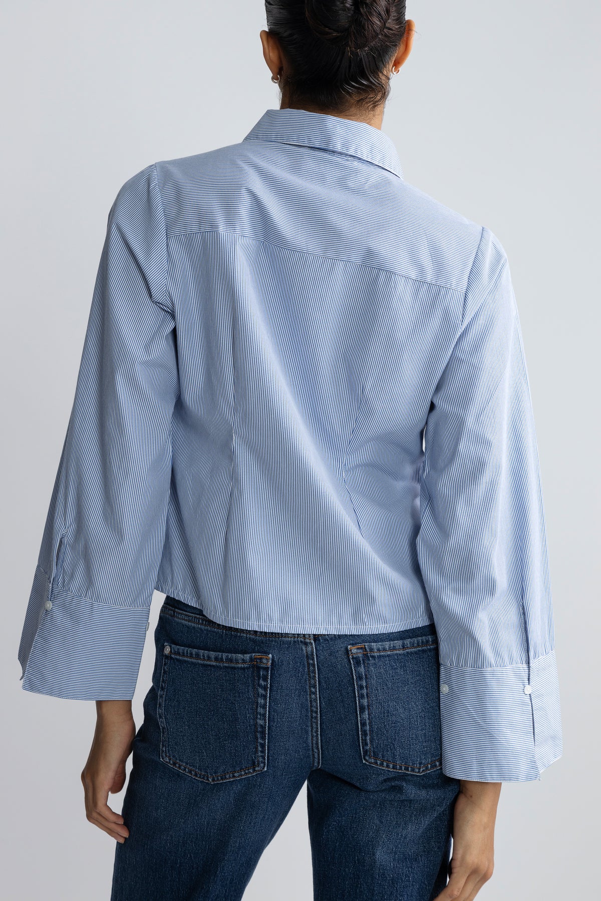 Rosa Mini Stripe Shirt - Blue