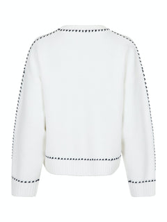 Detri Knit Blouse - Off White