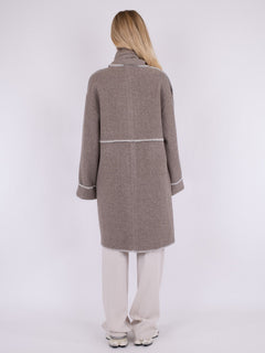 Kitty Twill Coat - Sand Melange