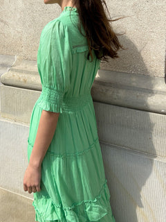 Sophie S Voile Dress - Apple Green