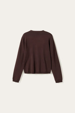 N-Marg Knit Cardigan - Chocolate