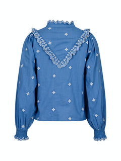 Degas Blouse - Dusty Blue