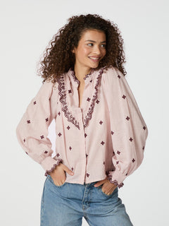Degas Blouse - Dusty Rose