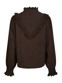 Degas Blouse - Dark Brown