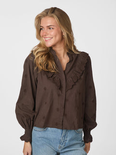 Degas Blouse - Dark Brown