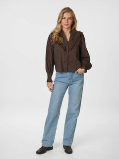 Degas Blouse - Dark Brown