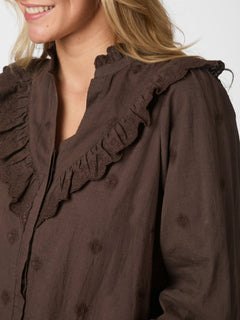 Degas Blouse - Dark Brown