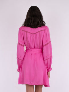 Ditte Satin Dress - Pink