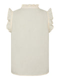 Siona Linen Top - Light Yellow