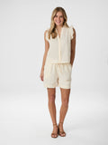 Siona Linen Top - Light Yellow