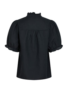 Odesa Linen Blouse - Navy