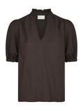 Odesa Linen Blouse - Dark Brown