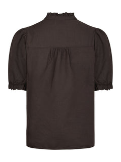 Odesa Linen Blouse - Dark Brown