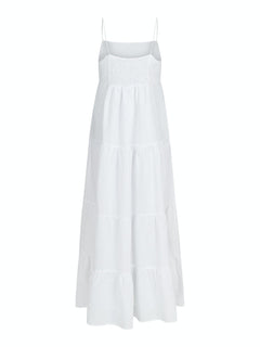 Haily Linen Dress - White