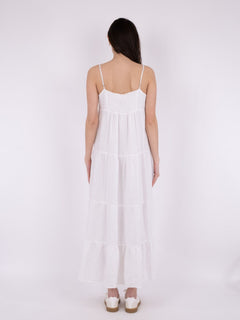 Haily Linen Dress - White