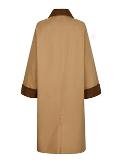 Anneli Cord Coat - Dark Tan