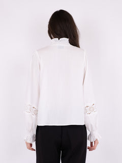Brielle Insert Blouse - Off White