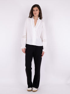 Brielle Insert Blouse - Off White