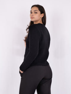 Limone Knit Jacket - Black