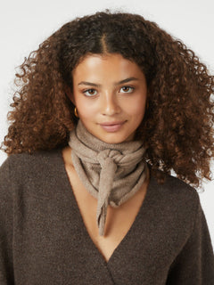 Misty Knit Scarf - Beige Melange