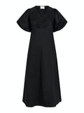 Illana Poplin Dress - Black