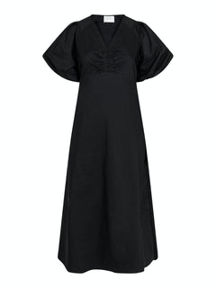 Illana Poplin Dress - Black