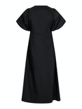 Illana Poplin Dress - Black