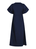 Illana Poplin Dress - Navy