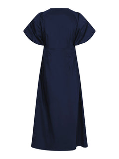 Illana Poplin Dress - Navy