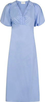 Illana Poplin Dress - Sky Blue