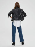 Katie Leather Jacket - Black