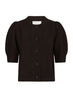 Trudy Knit Cardigan - Dark Brown