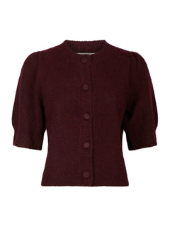 Trudy Knit Cardigan - Wine
