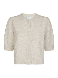 Trudy Knit Cardigan - Beige Melange